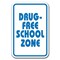 Signmission Safety Sign, 12 in Height, Aluminum, 18 in Length, Drug Free - Drug FSZ A-1218 Drug Free - Drug FSZ - alternate 1